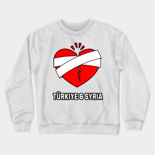 Pray for Turkiye and Syria earthquake Crewneck Sweatshirt